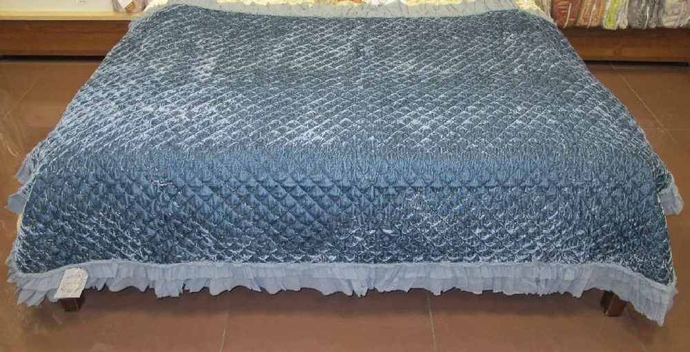 Покрывало-плед 145х200 Opificio Dei Sogni Champagne blu синий