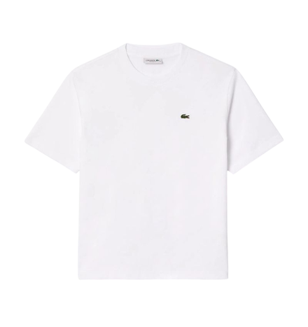 Женская футболка Lacoste, легкий хлопковый трикотаж Pima свободного кроя