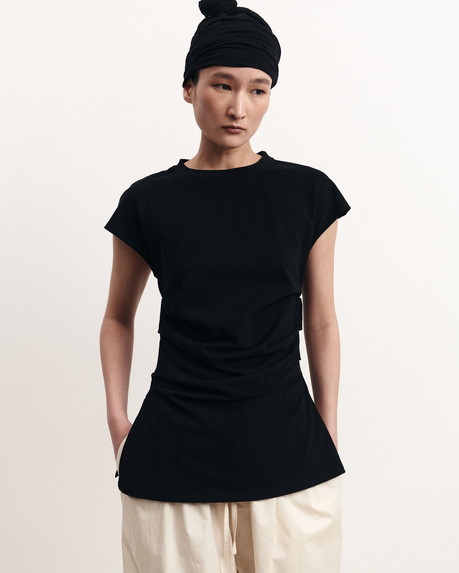 Топ с драпировками