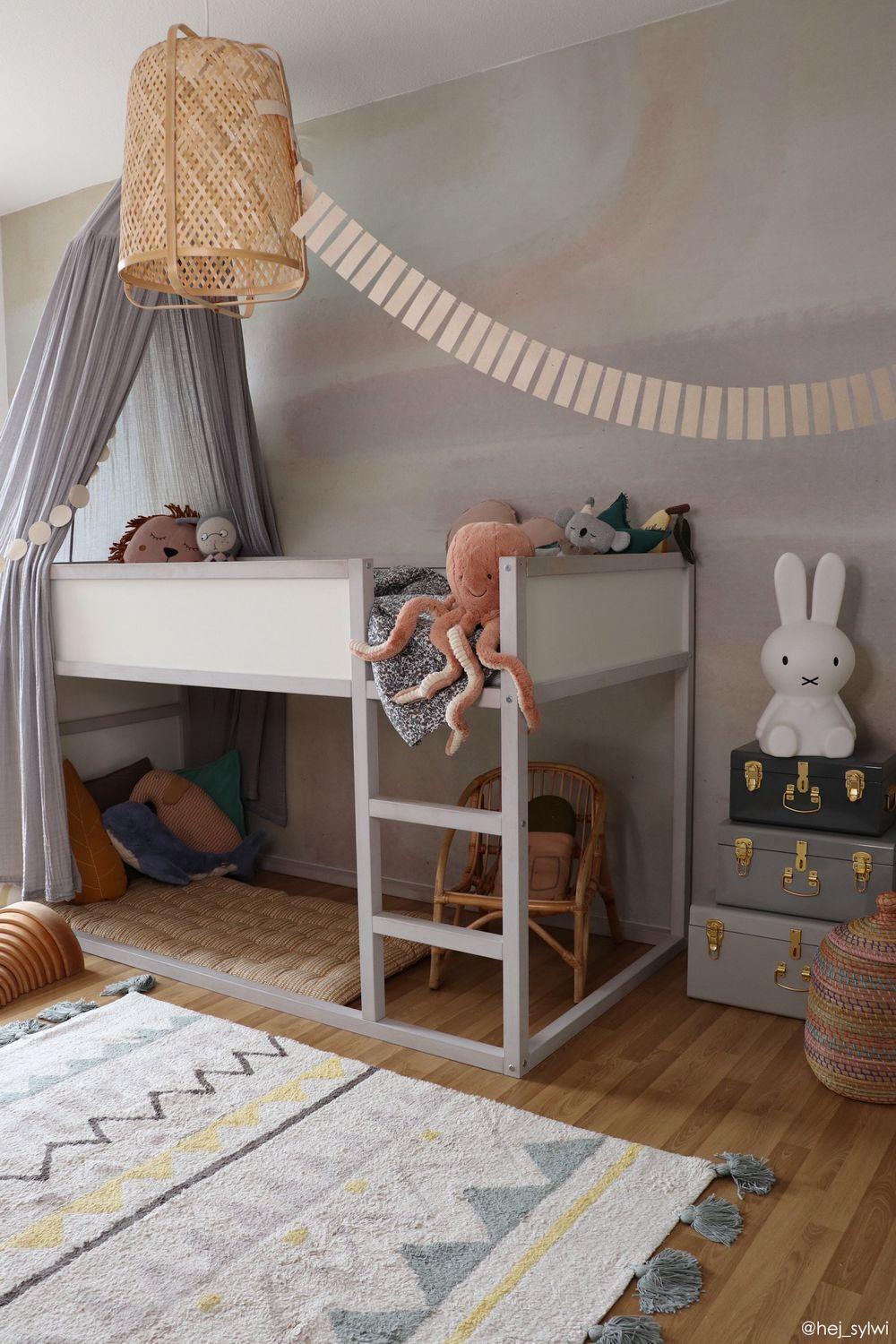 Ковер Lorena Canals Azteca Natural Vintage Blue (120 x 160 см)