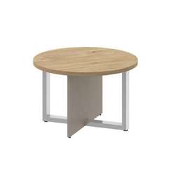 Shift Стол журнальный, круглый SK.SG-KR-70 Тиквуд Светлый/Капучино 700*700*450