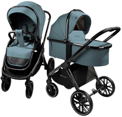 Детская коляска AmaroBaby Motus V2 2 в 1 бирюзовый
