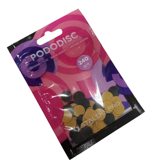 Сменные файлы для педикюрного диска XS 240 грит STALEKS PRO, 50 шт