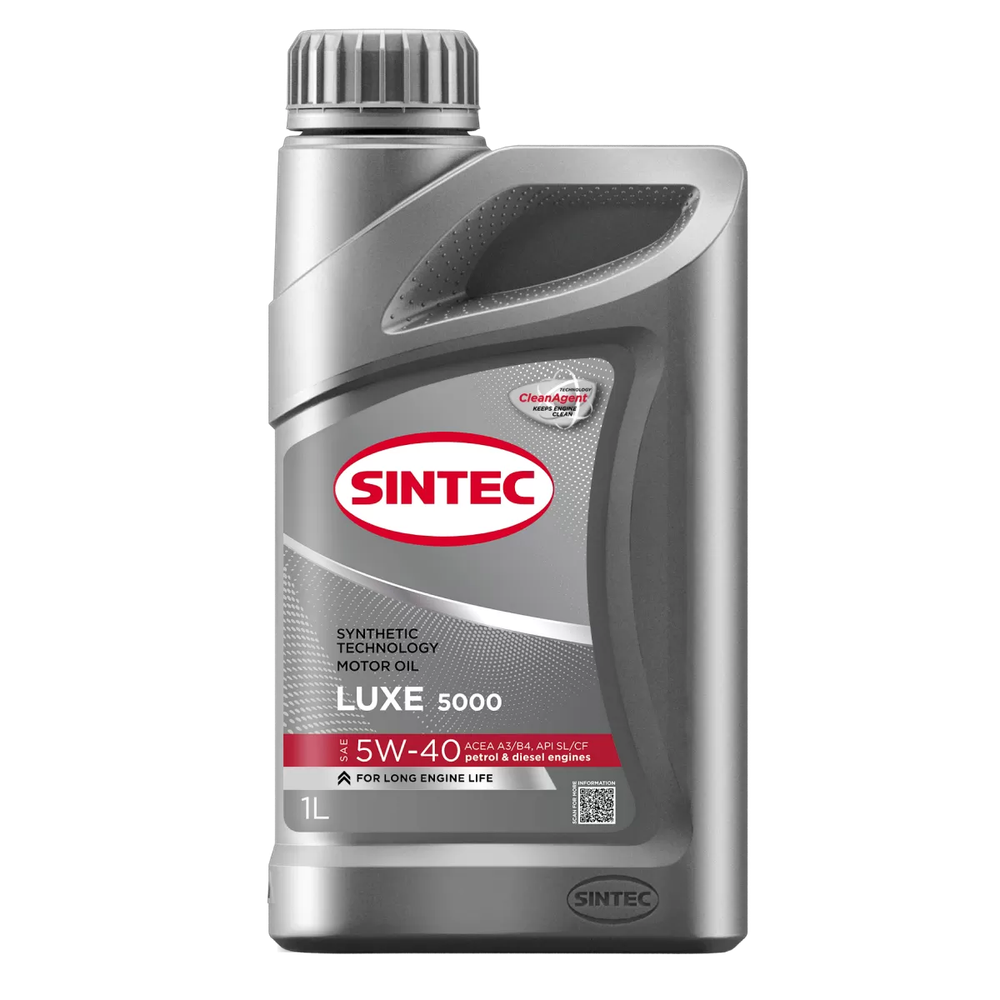 Моторное масло Sintec Luxe 5000 5W-40, полусинтетическое, 1 л