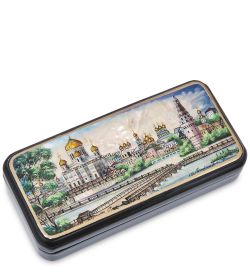 Народные промыслы ШК-55/ 13 Шкатулка «Храм Христа Спасителя»