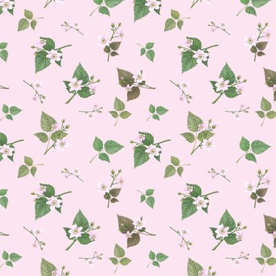 Акварельные цветы и листья