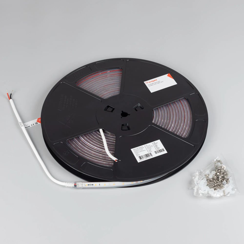 Светодиодная лента герметичная IC-PS-A60-10mm 24V Warm2700 (4.8 W/m, IP67, 2835, 10m) (Arlight, стабилизированная) 050657