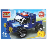 Конструктор пластмассовый Полицейский Пикап, 33дет, 3145-JS (Город Мастеров)