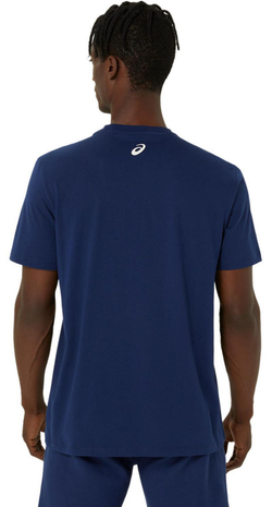 Мужская теннисная футболка Asics Logo Short Sleeve T-Shirt - небесный