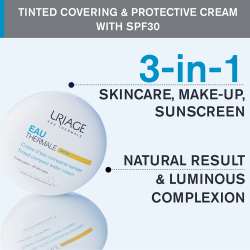 Uriage Eau Thermale Water Cream Tinted Compact SPF 30 - Шелковистая пудра для выравнивания тона кожи, 10 g