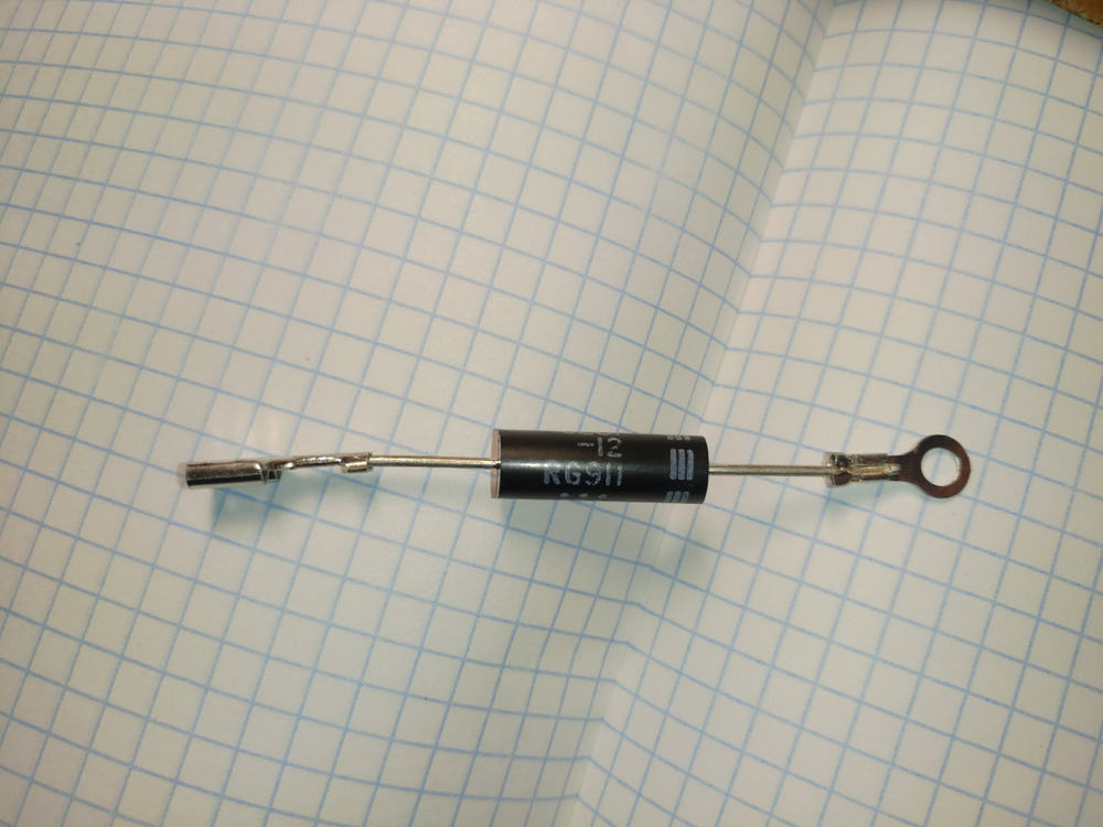 Диод высоковольтный для СВЧ 12кв клемма - круг