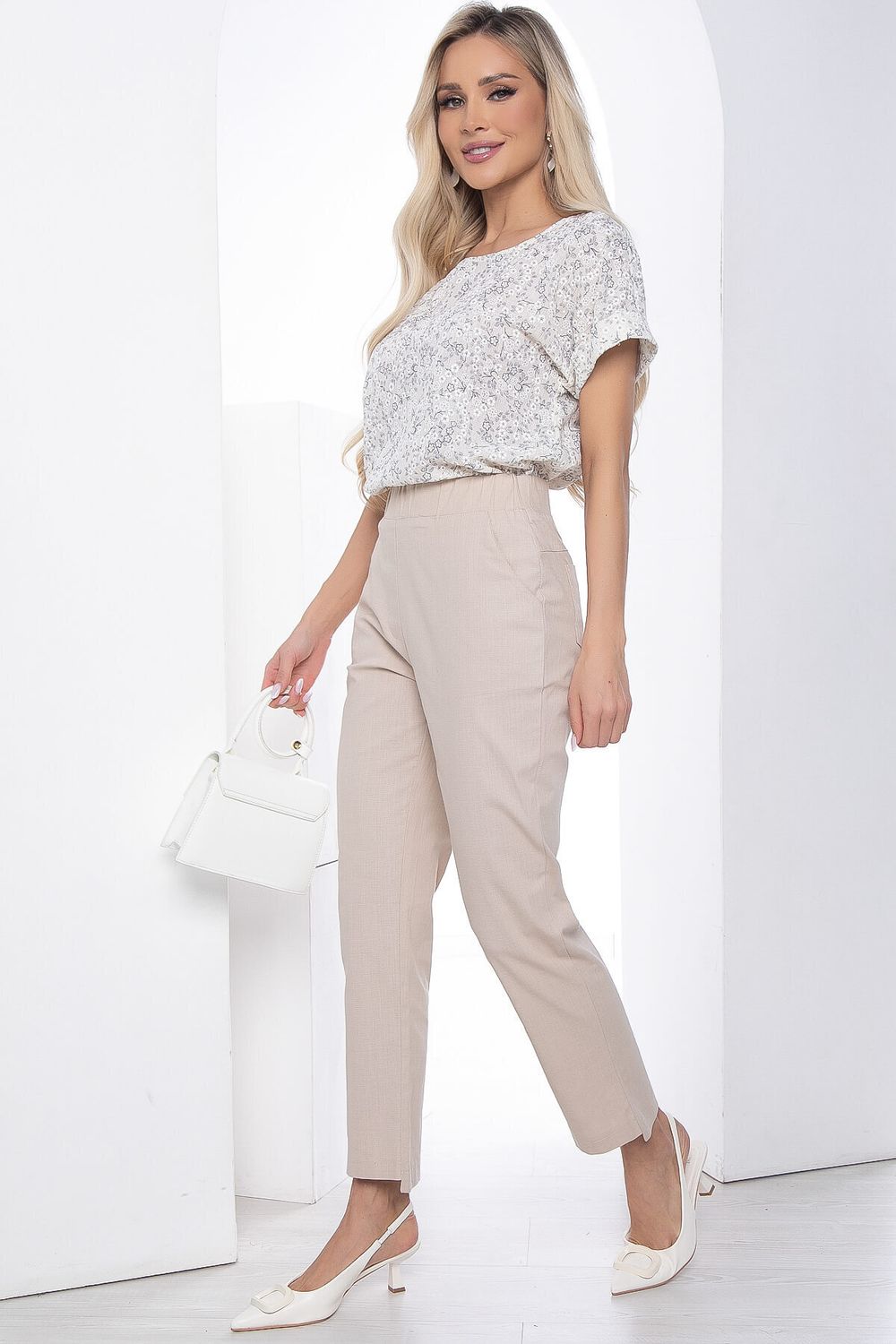 Брюки Сьюзи бежевые Б10145 LT Collection (Акция)