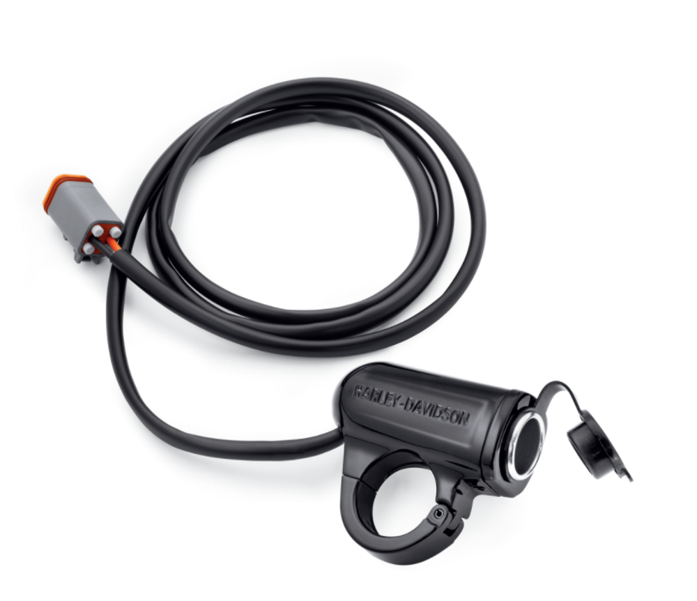 69200970 Вспомогательный порт питания с креплением на руль Harley-Davidson