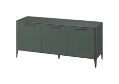 Тумба Type oak 3 двери ширина 160 см (темно-серый)