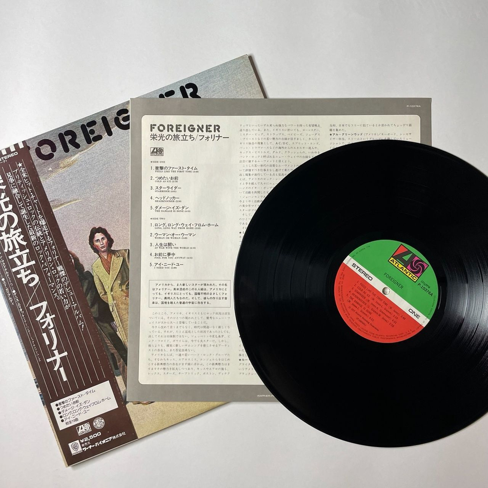 Винтажная виниловая пластинка LP Foreigner Feels Like The First Time (Japan 1977) (Obi)