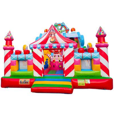 Коммерческий надувной батут «Парк развлечений 3» 12*6*7 м