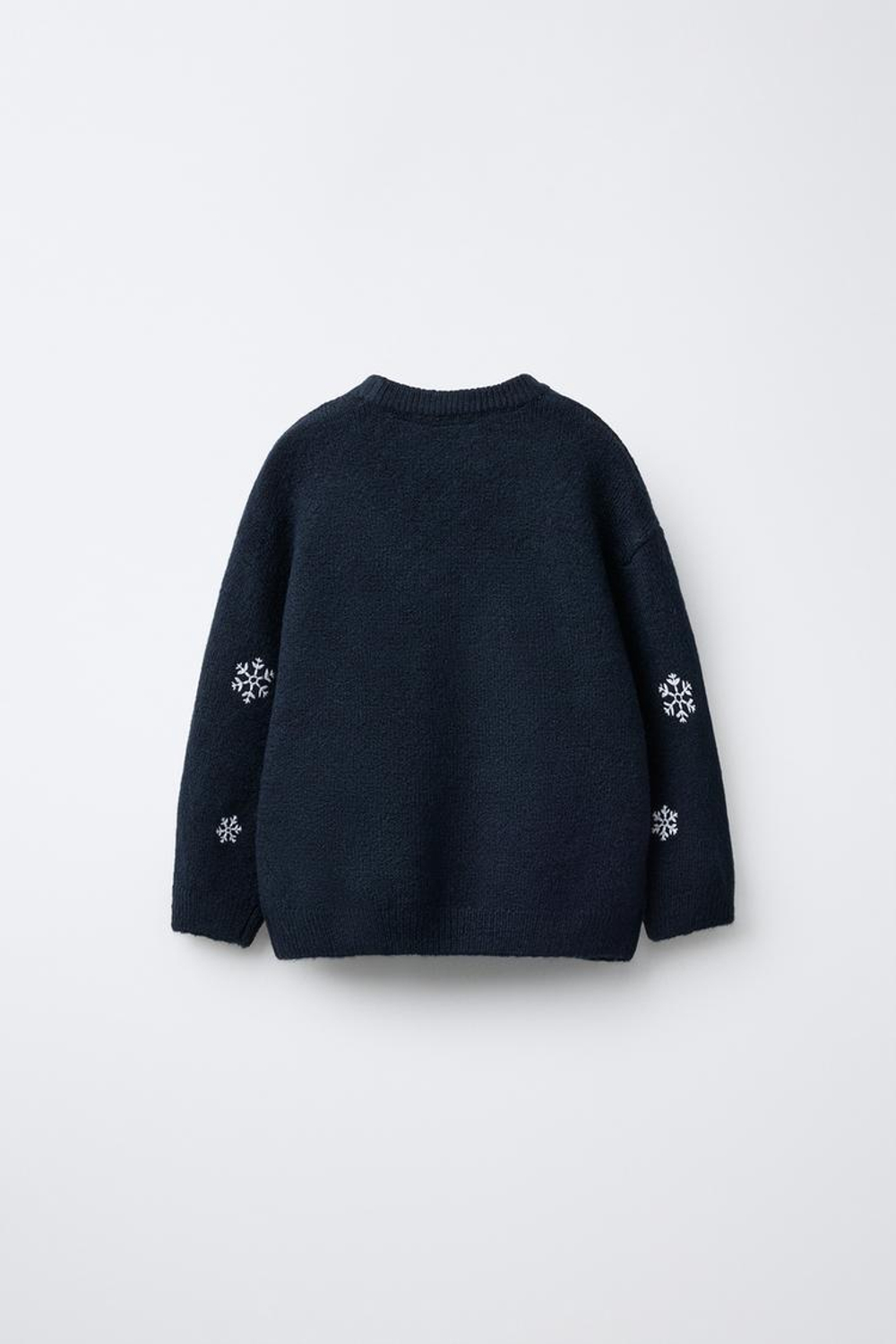 ZARA ВЯЗАНЫЙ ДЖЕМПЕР «САНТА КЛАУС», МОРСКОЙ СИНИЙ