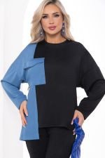 Костюм Дизайр (черно-синий) К10867 LT Collection