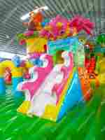 Мега-батут "Хамелеон и динозавры", 20*10*6 м