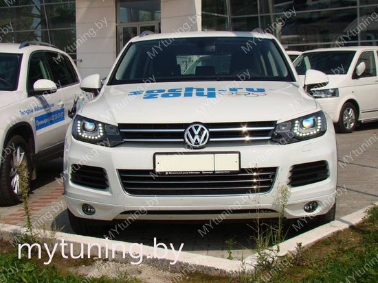 Реснички на фары для Volkswagen Touareg II