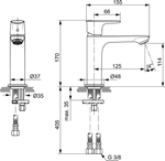 Смеситель Ideal Standard A7015AA для раковины