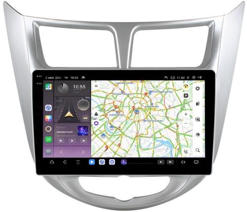 Магнитола для Hyundai Solaris 2010-2016 - Kuberg OL-9707 QLed+2K, Android 13, Быстрейшая, CarPlay, 4G SIM-слот