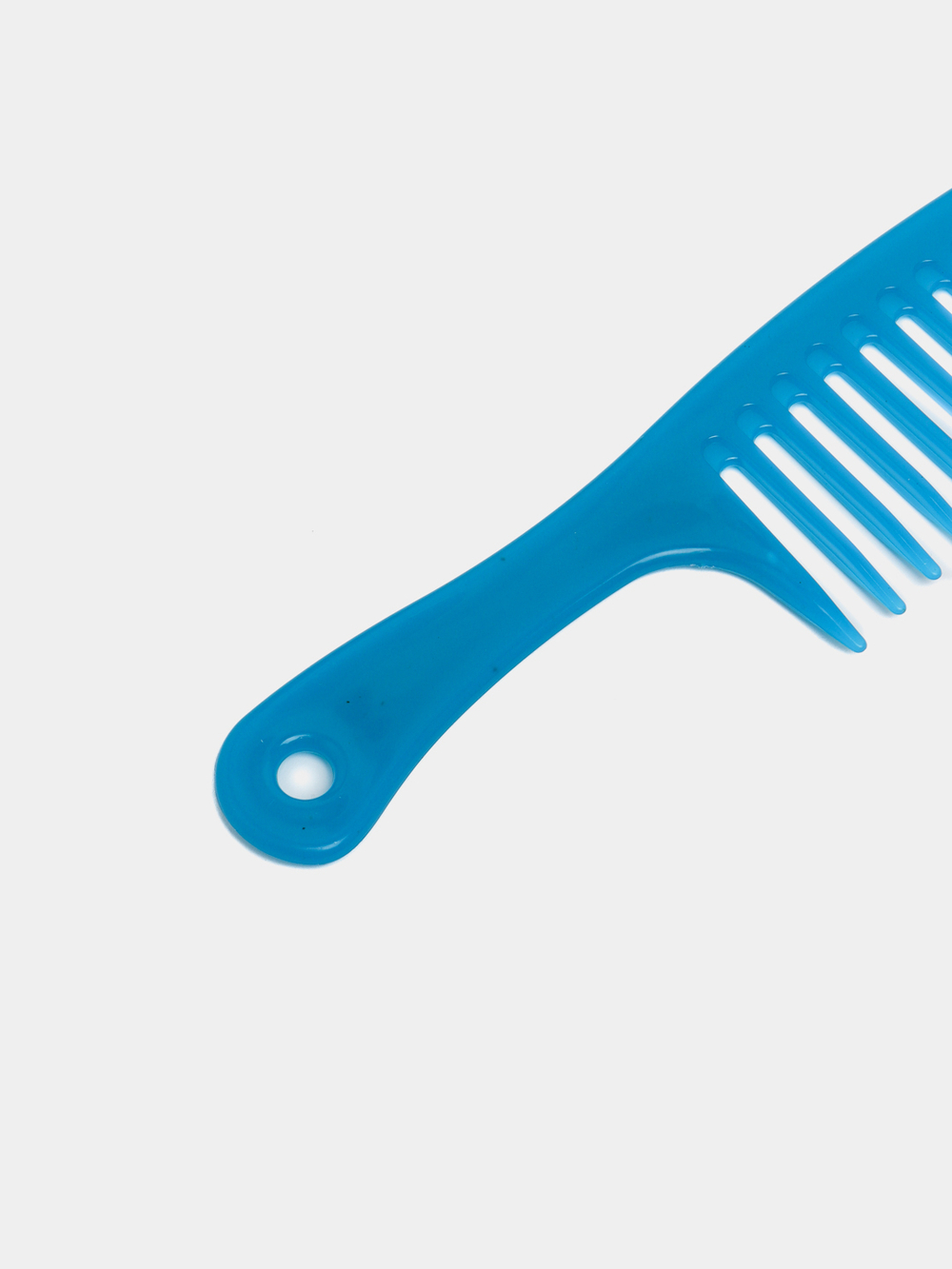 Расческа крупными зубьями, большим шагом (Синяя)