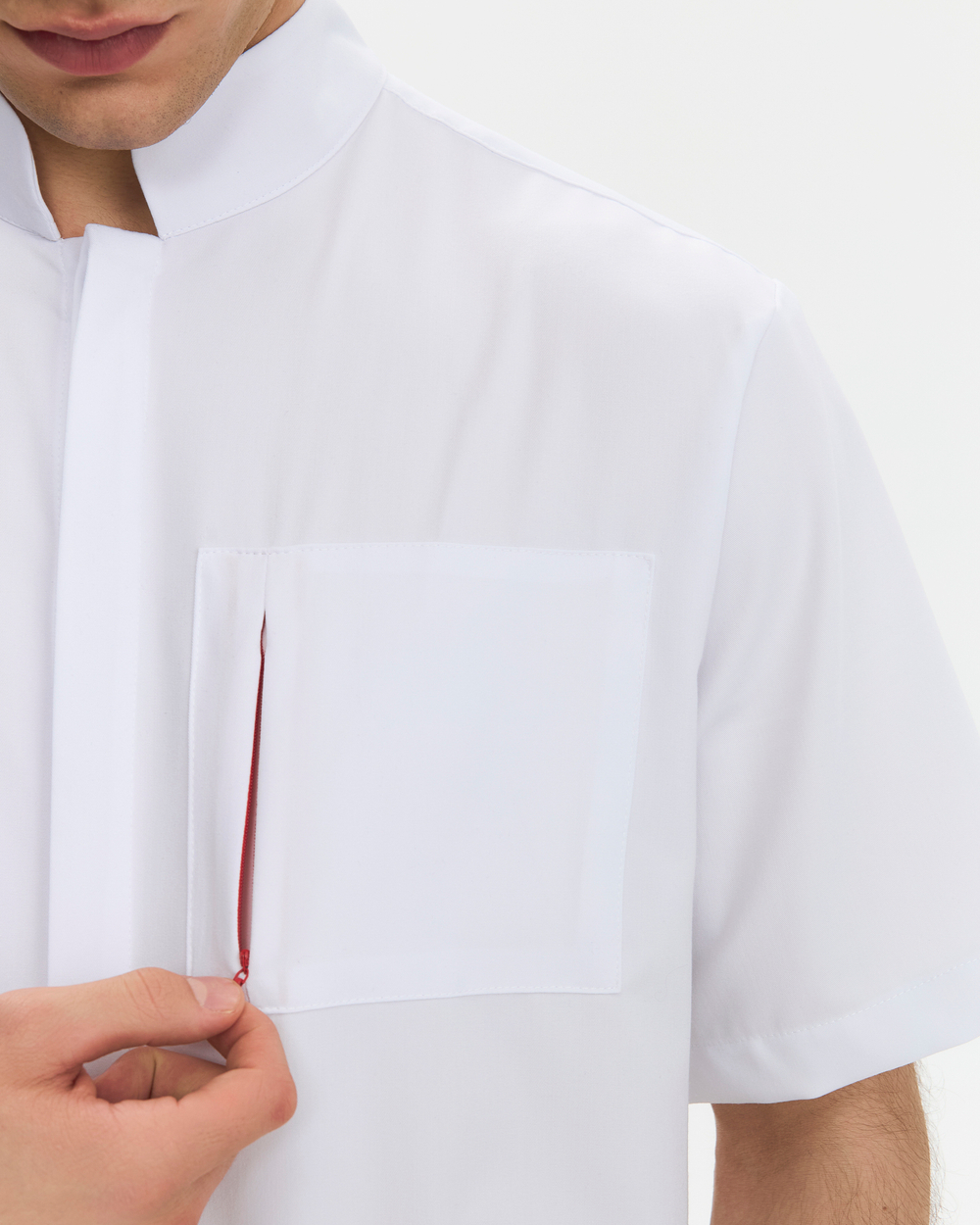 Топ медицинский унисекс Хэритаж, белый