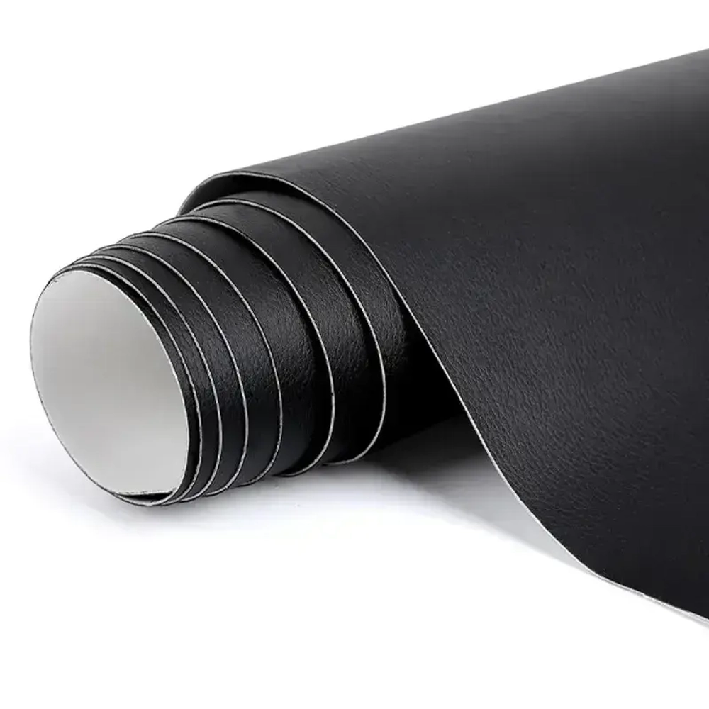 Пленка самоклеящаяся экокожа для мебели, 50x138 см наклейка на диван,субсидия на ремонт,Заплатка для ремонта кожи,Черный