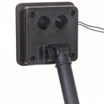 Гирлянда для улицы «Колибри» 3 м 20 ламп LED чёрный провод, 2 реж.,IP-55, Теплый белый (солнечная батарея)