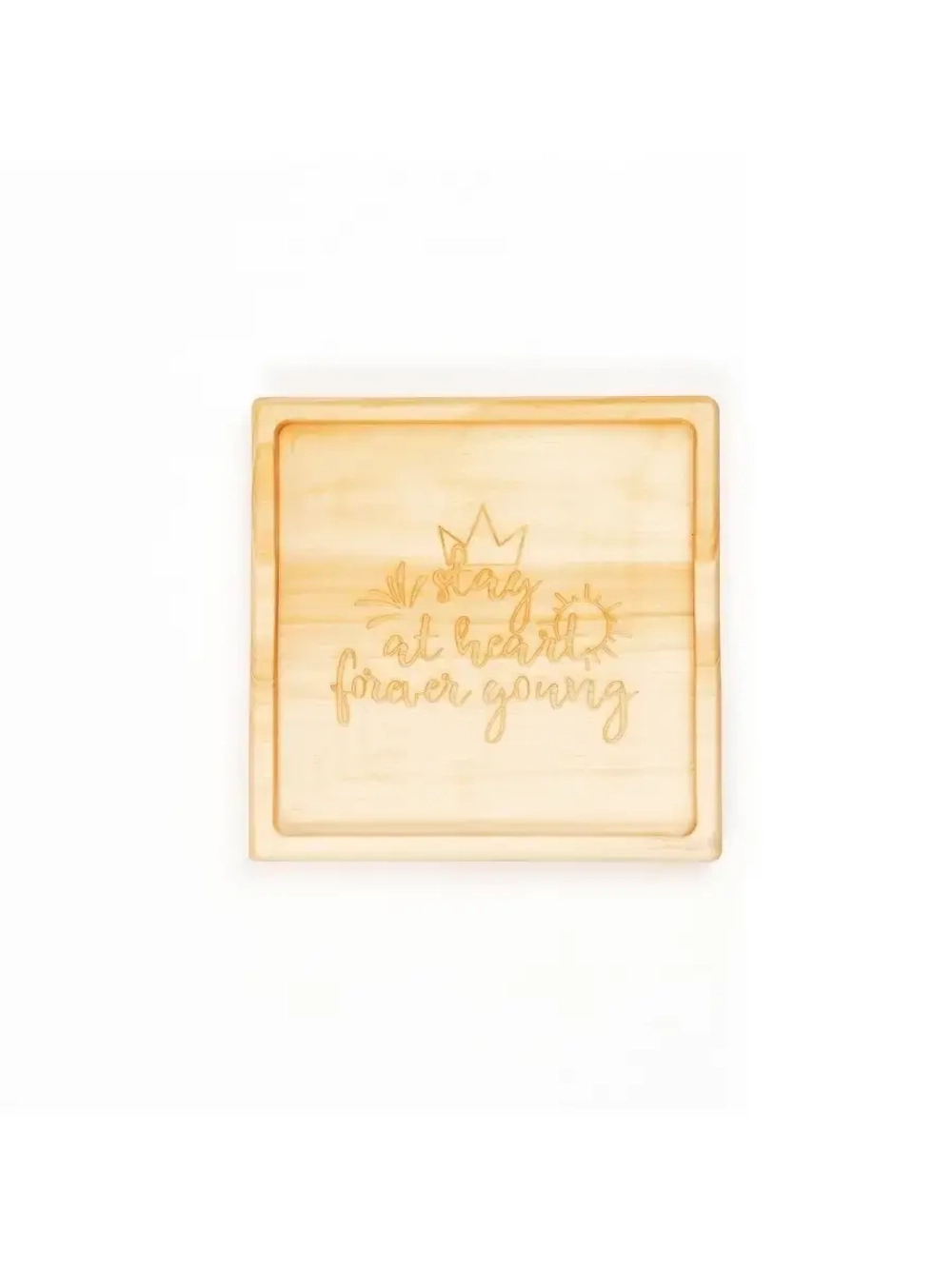 Менажница с гравировкой из кедра