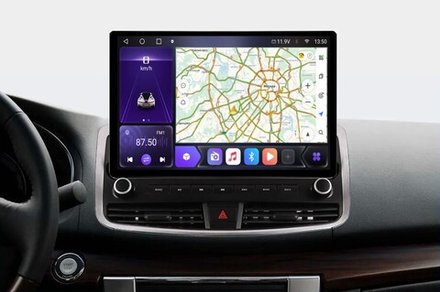 Магнитола Nissan Teana J32 2008-2013 (любая комплектация) - Carmedia RC004/KP-13-464-S10 монитор 13" QLED+2K на Android 12, ТОП процессор, 4G SIM-слот, CarPlay, 4+64ГБ