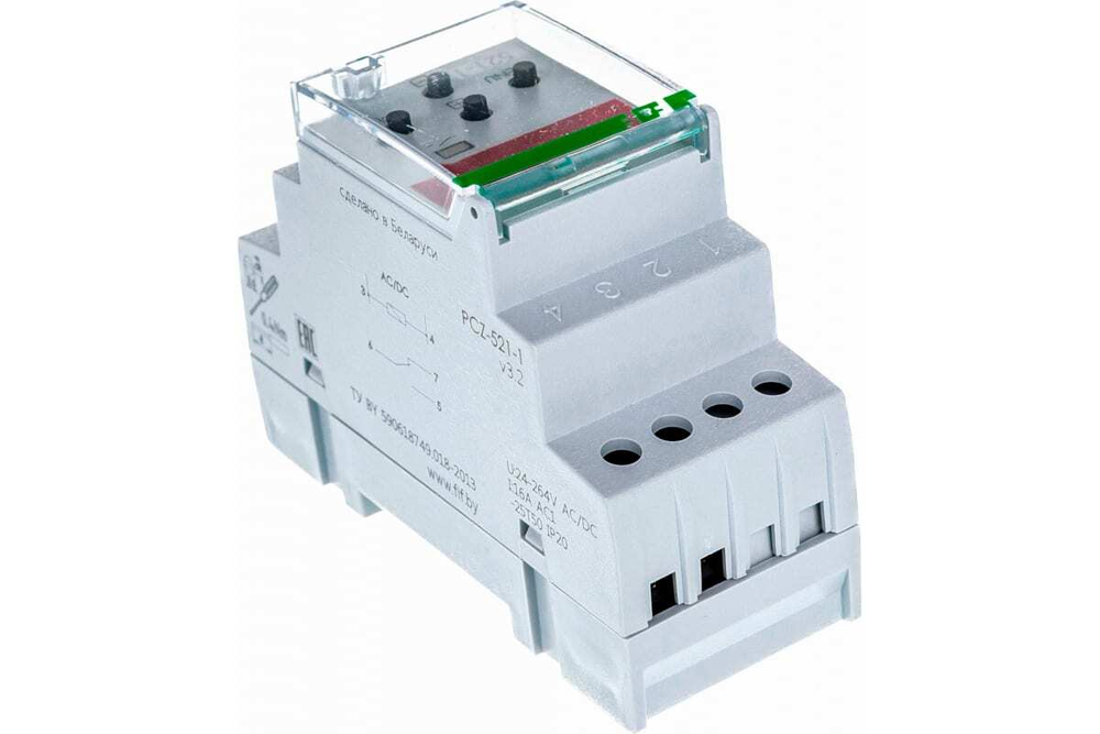 Реле времени PCZ-521-1 16А 24-264В AC/DC 1п IP20 1 канал-125 пар включ./выключ. суточн./недел. циклы монтаж