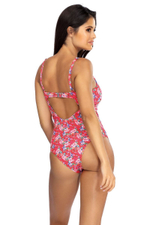 Совместный купальник с мелким цветочным принтом (Размер: 65/34) (Цвет: разноцветный)