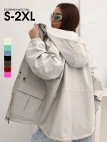 Ветровка удлиненная с капюшоном