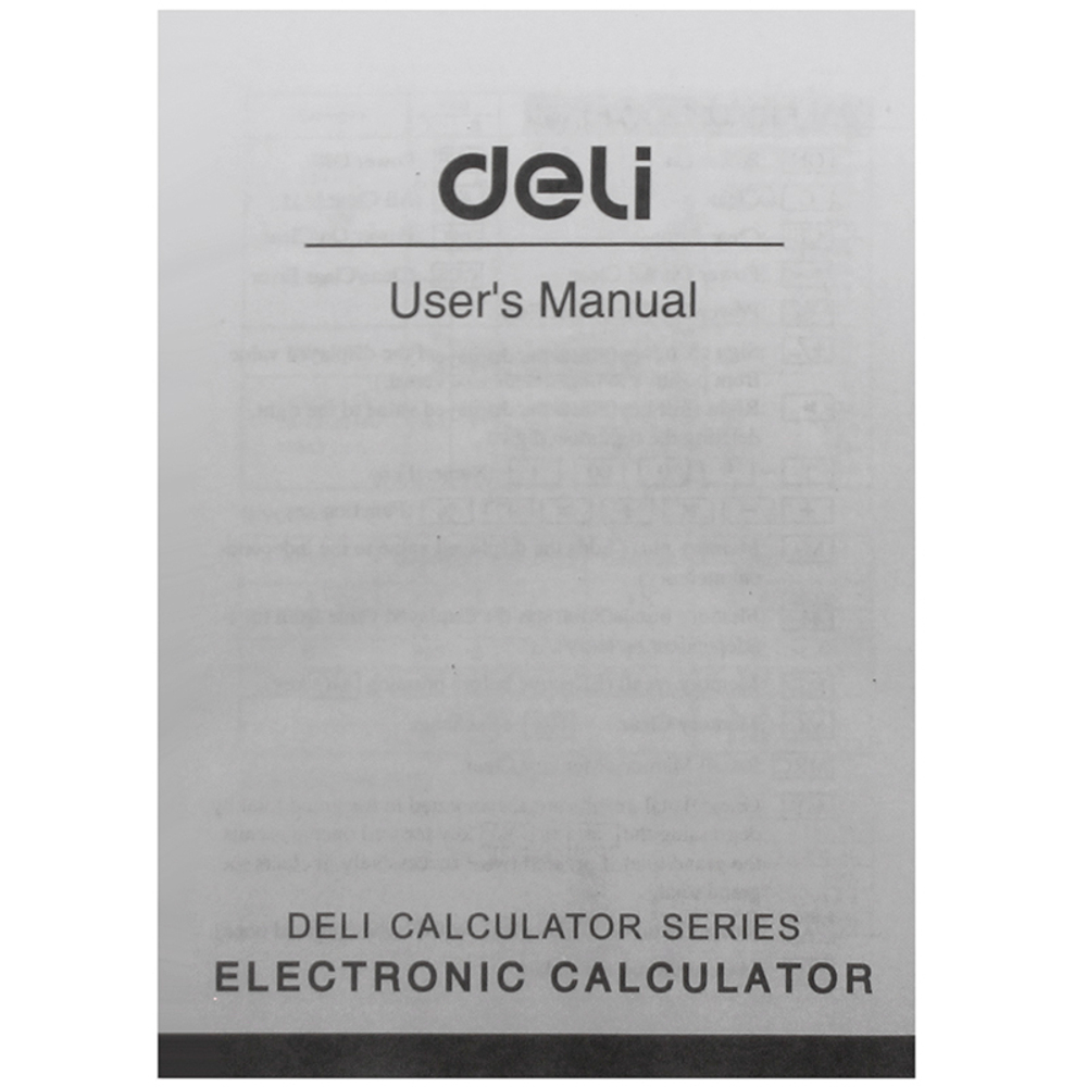 Калькулятор настольный DELI "1589" 12 разрядный, 166х104х15 мм, красный