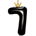 Шар фольгированный Цифра 7 115 см (Черный)