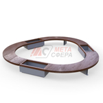 Лавка Rail Road 03 с 3-мя вазонами