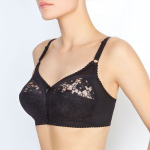 Бескаркасный бюстгальтер с мягкой кружевной чашкой (Размер: 95H) (Цвет: пудровый)