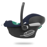 Коляска 3 в 1 Cybex Priam IV Chrome Brown complete и автокресло Aton B2 i-Size Bay Blue Leaf Green