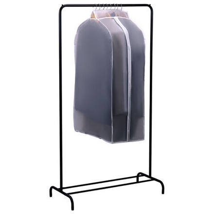 Чехол-кофр объёмный для хранения одежды на молнии, 60х30х90 см, цвет белый, SHAMAANI (ШАМААНИ), 609596