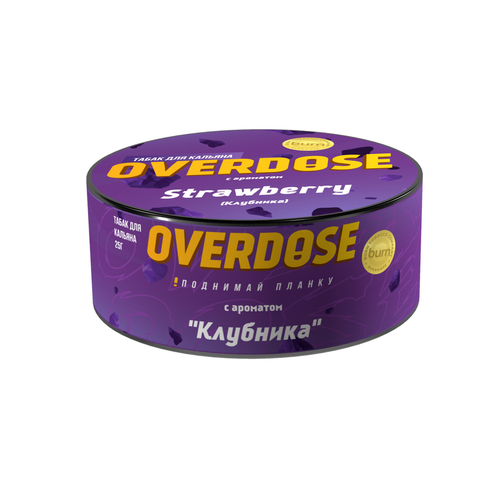 М. Табак для кальяна Overdose Strawberry (Клубника), 25г.