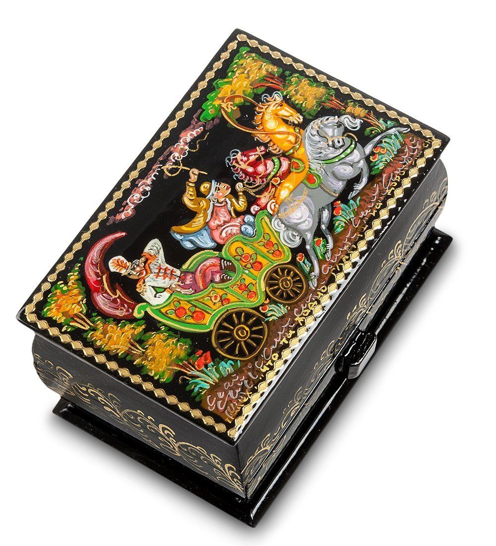 ШК-85/ 7 Шкатулка «Что ты жадно глядишь на дорогу...» С.М.