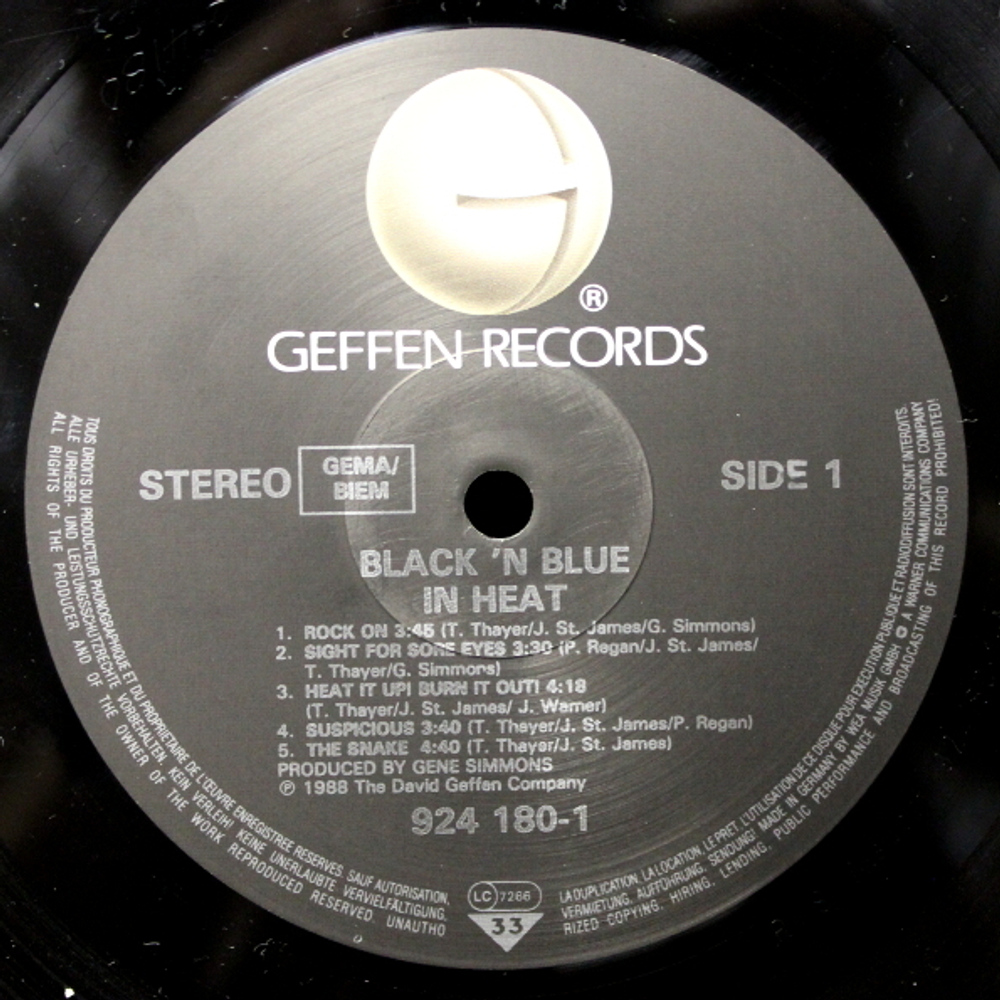 Black 'N Blue / In Heat (LP)