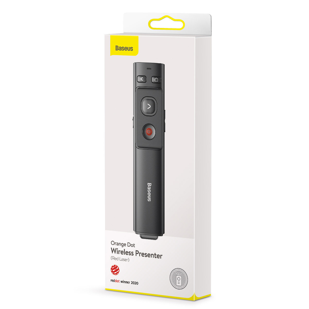 Беспроводной презентер с лазерной указкой Baseus Orange Dot Wireless Presenter (Red Laser)