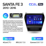 Teyes CC2L Plus 9" для Hyundai Santa Fe 2013-2016