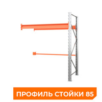 Секция дополнительная стеллажа паллетного 2000х1800х1100 мм (85.1.5). Ярусы: пол+1