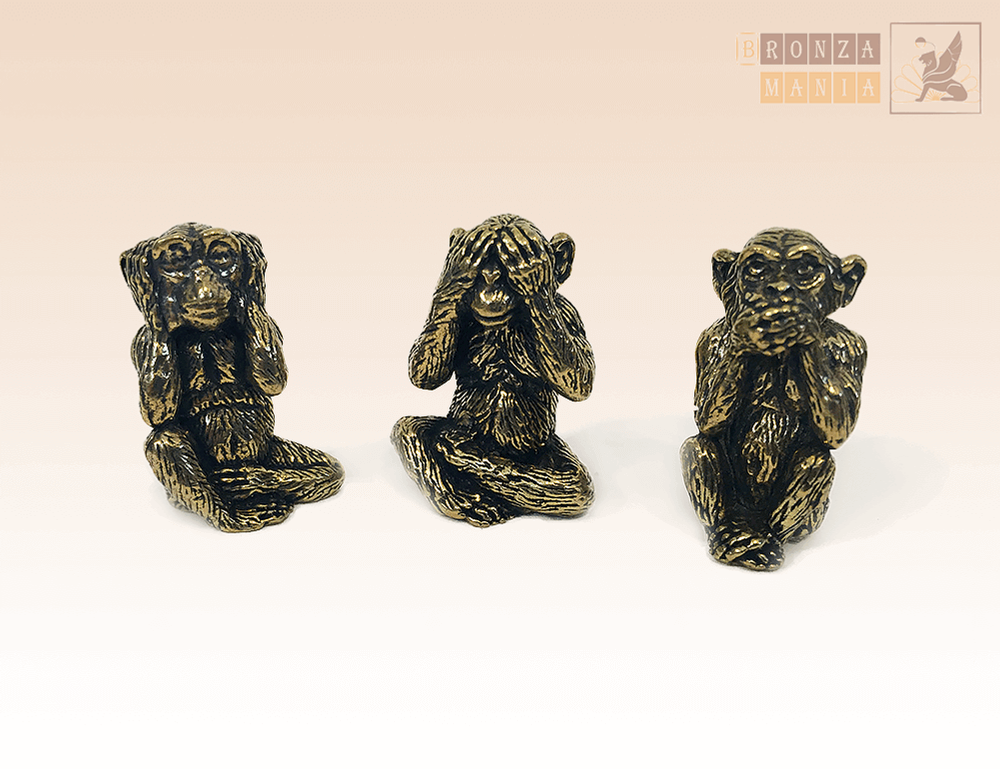 фигурка Обезьяны - Не слышу, Не вижу, Не скажу