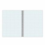 Тетрадь А4, 96 л., BRAUBERG, гребень, клетка, глянцевый лак, "Avo", 404061