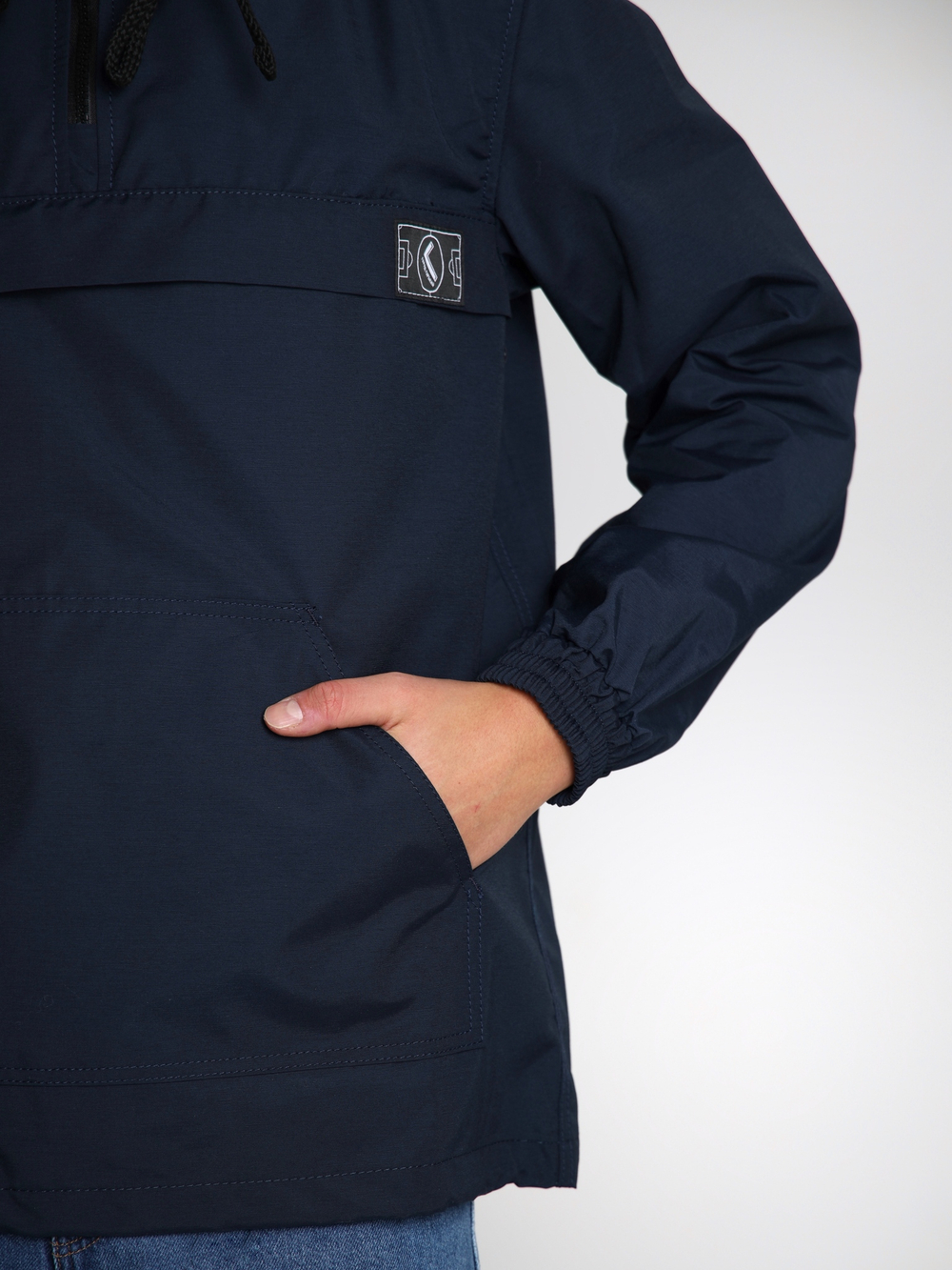 Анорак мужской без утеплителя темно-синий Город Горький